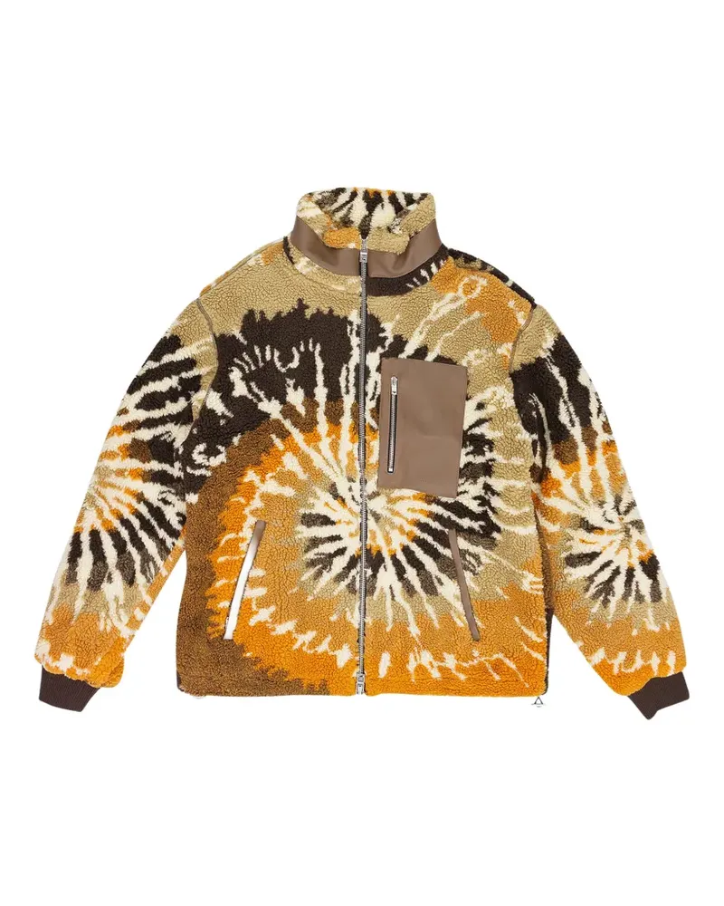 Amiri tie-dye polar jacket - Nude Nude