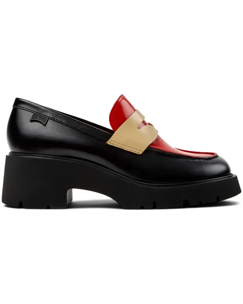 Camper Milah Twins Loafer - Schwarz Schwarz