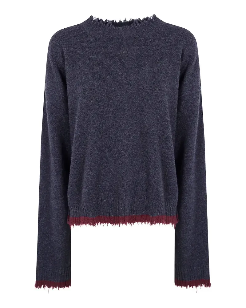 Uma Wang distressed cashmere sweater - Grau Grau