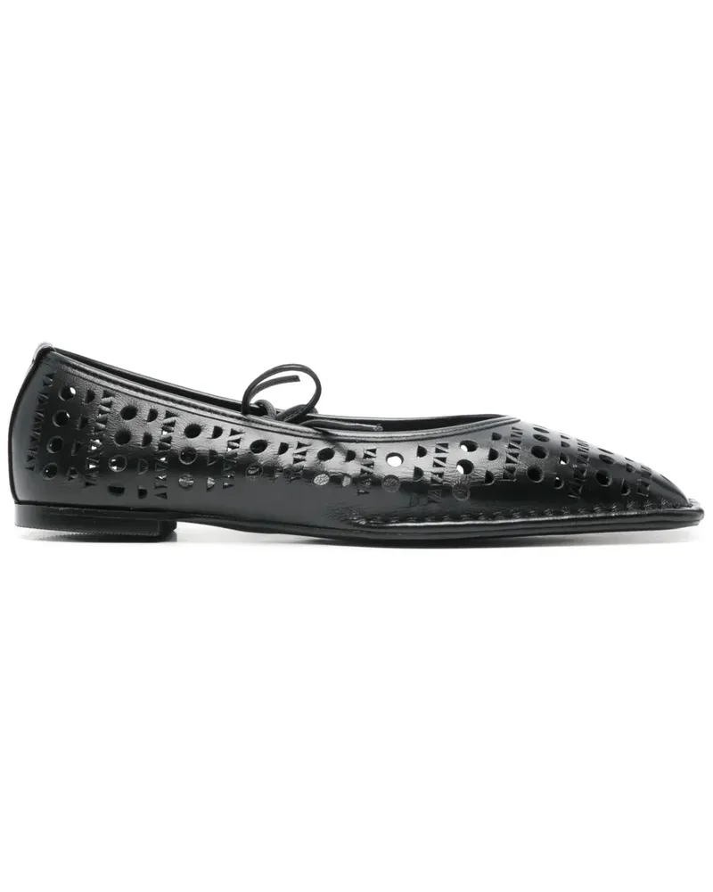 Alohas Sway Slit Ballerinas - Schwarz Schwarz