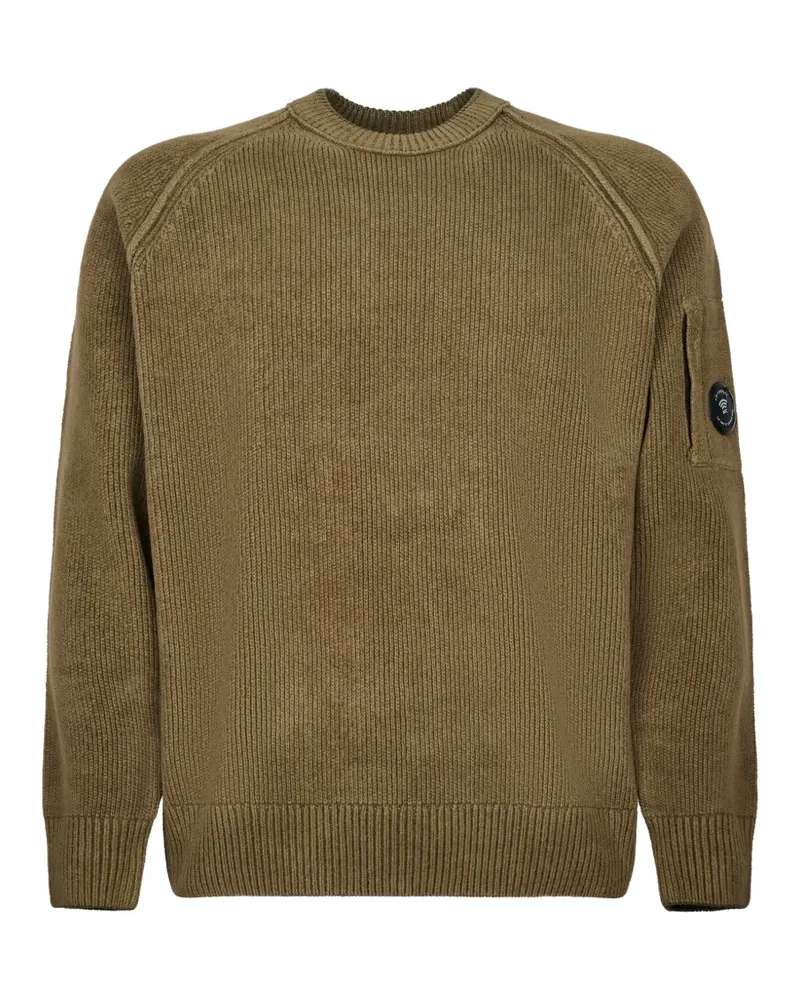 C.P. Company Chenille Pullover mit rundem Ausschnitt - Grün Grün