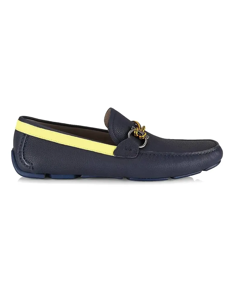 Ferragamo leather loafers - Blau Blau