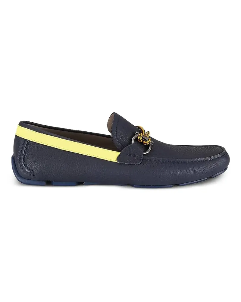 Ferragamo leather loafers - Blau Blau