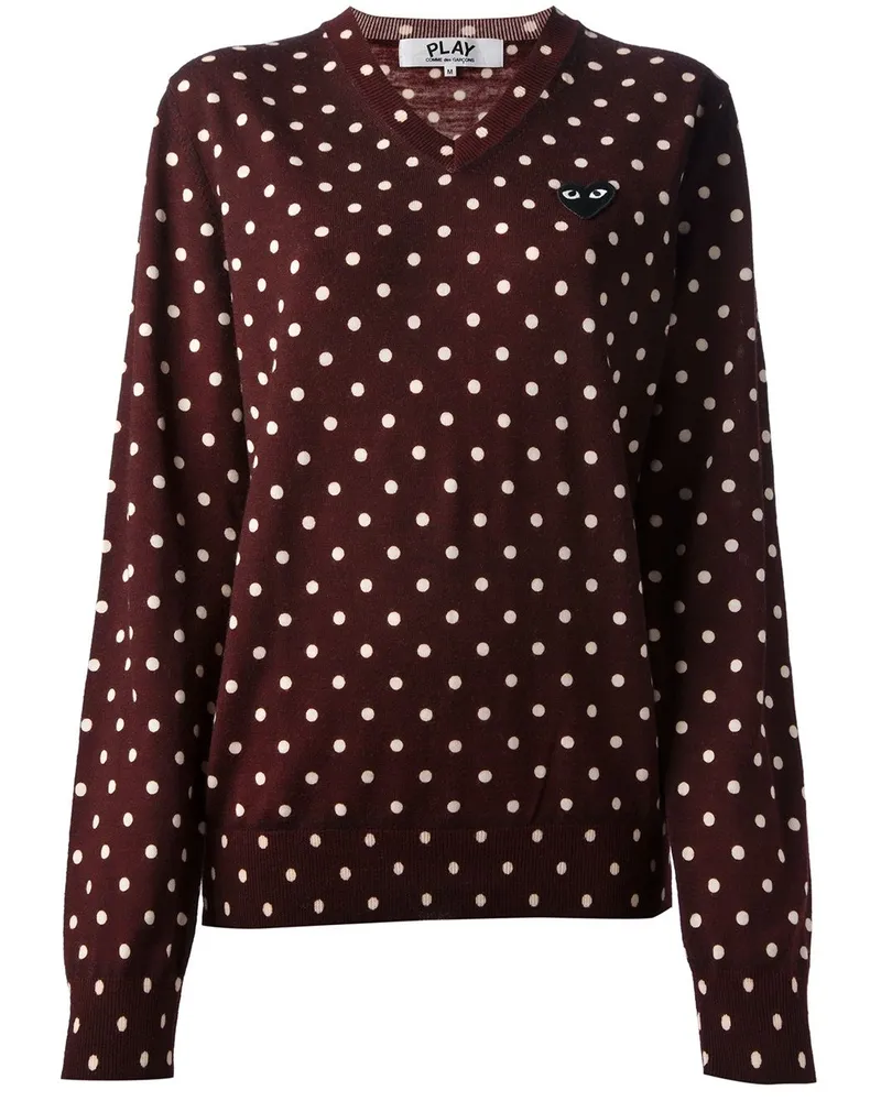Comme des Garçons polka dot sweater - Rot Rot