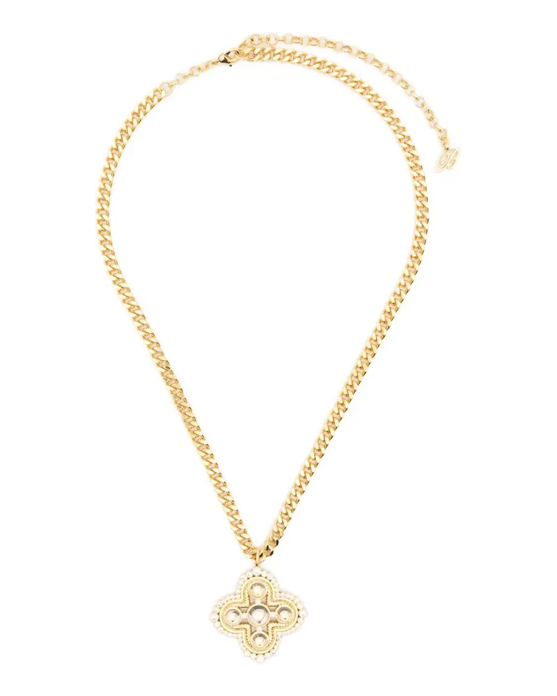 Blumarine pendant-detail necklace - Gold Gold