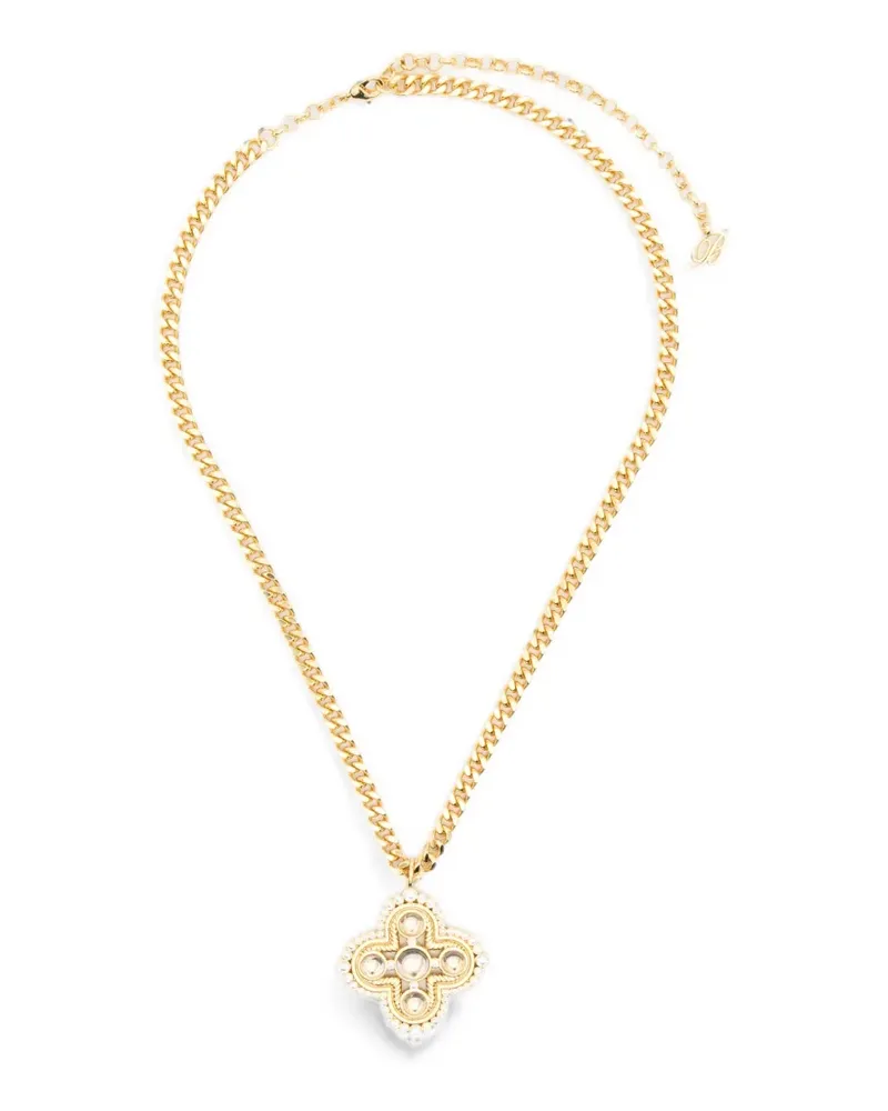 Blumarine pendant-detail necklace - Gold Gold