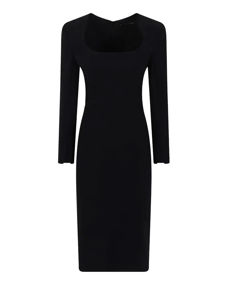 Chiara Boni Kleid mit eckigem Kragen - Schwarz Schwarz