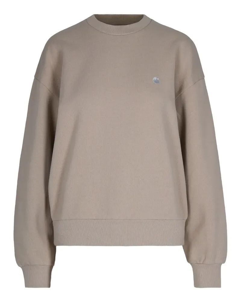 Carhartt WIP Sweatshirt mit Logo-Stickerei - Nude Nude