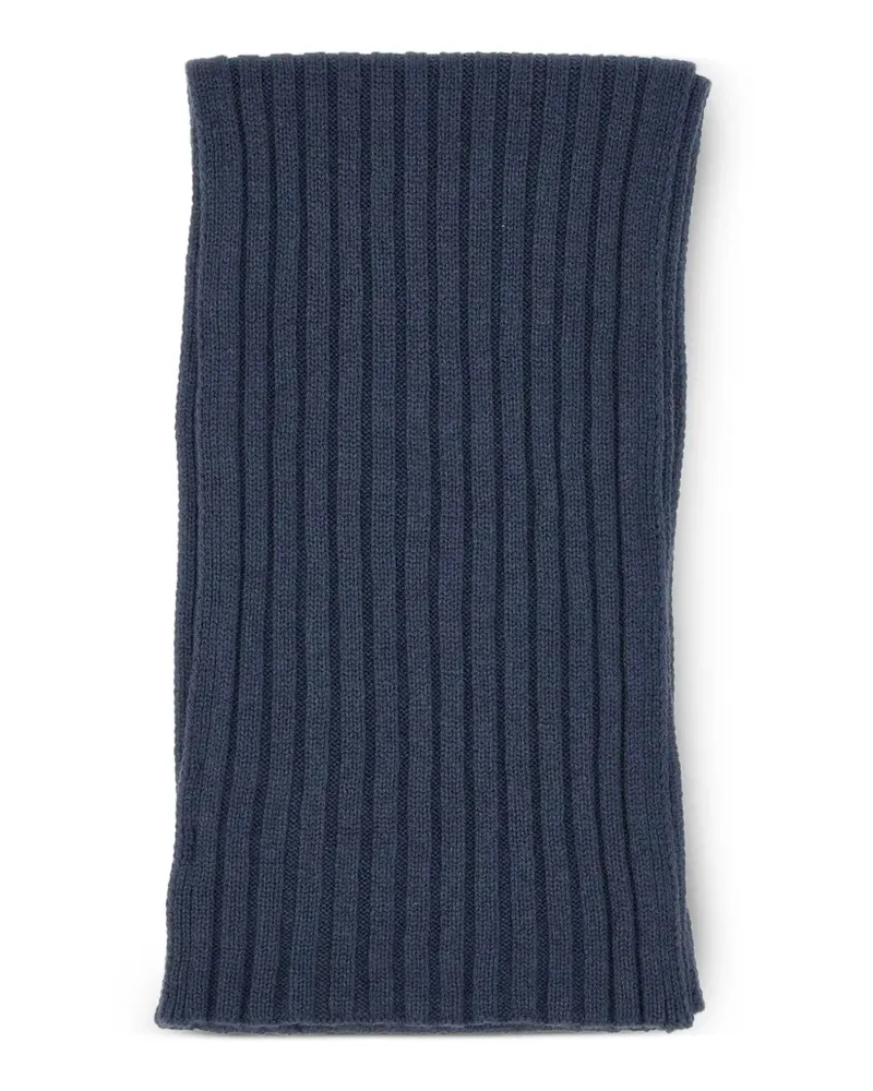Gran Sasso ribbed scarf - Blau Blau