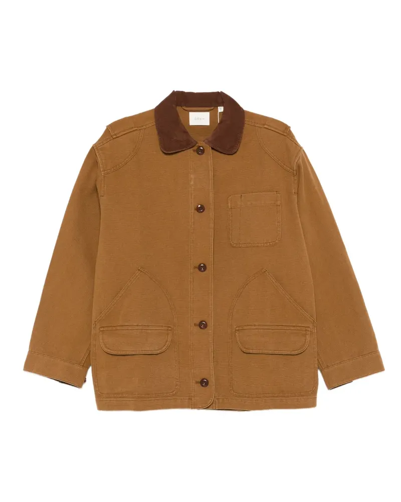 DÔEN Pascual Jacke mit aufgesetzter Tasche - Braun Braun