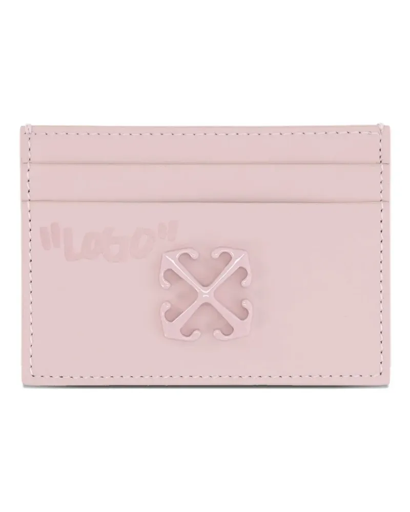 OFF-WHITE logo-patch cardholder - Rosa Rosa