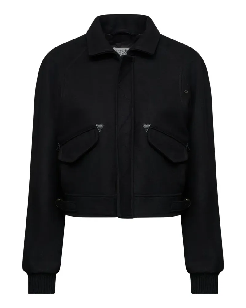 Maison Margiela flap-pocket bomber jacket - Schwarz Schwarz