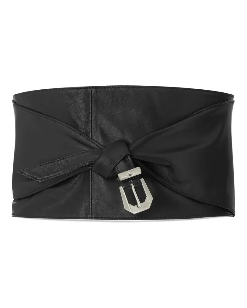 Versace Breiter Gürtel mit Knoten - Schwarz Schwarz