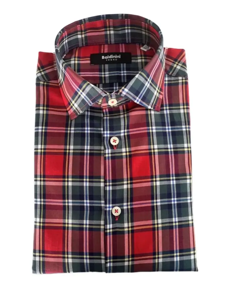Baldinini tartan-check shirt - Rot Rot