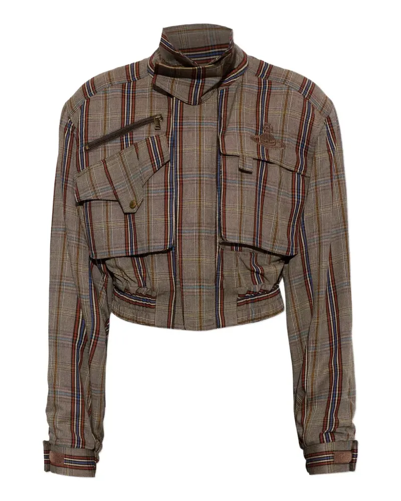 Vivienne Westwood Karierte Memphis Jacke - Braun Braun