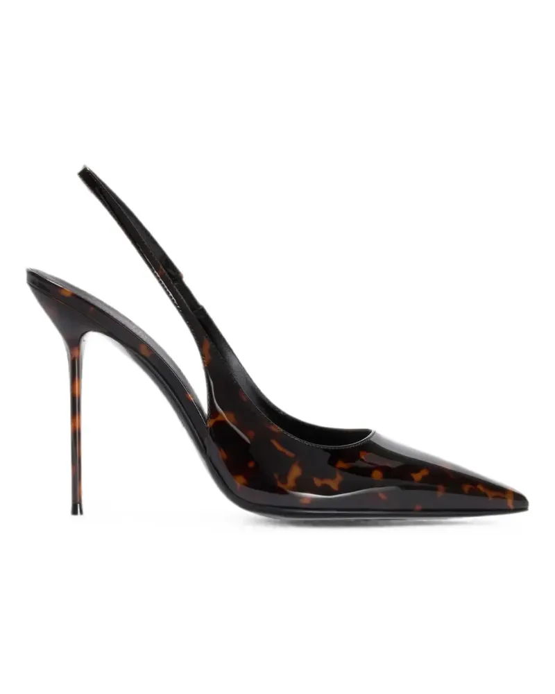 Paris Texas Lidia Slingback-Pumps in Schildpattoptik - Braun Braun