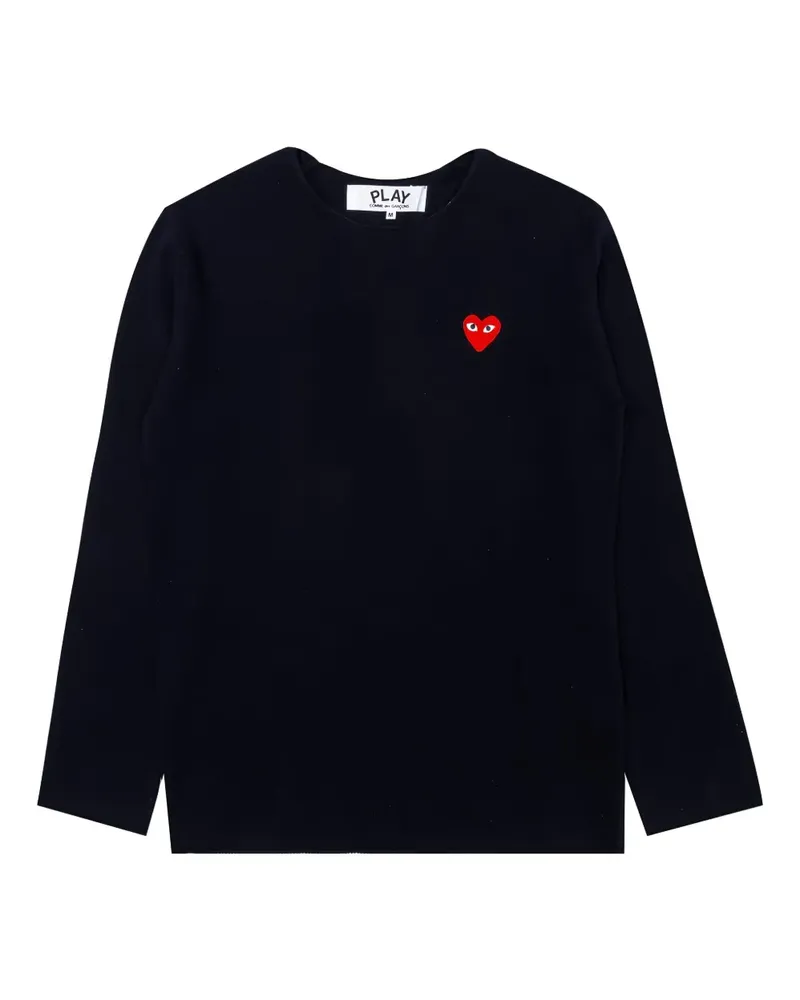 Comme des Garçons Pullover mit Herz-Logo - Schwarz Schwarz
