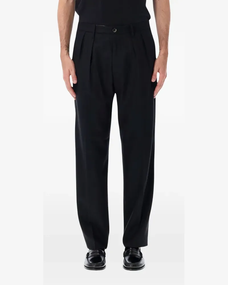 nine:inthe:morning Kai pleated chinos - Schwarz Schwarz