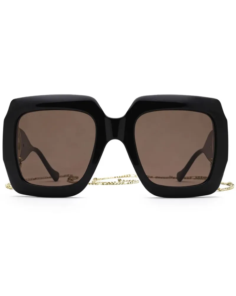 Gucci Sonnenbrille mit GG - Braun Braun