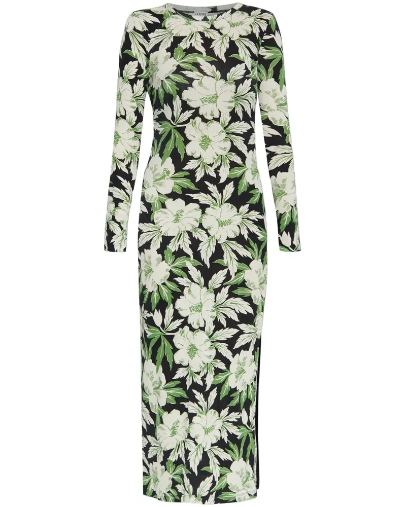Loewe Kleid aus Seidengemisch - Grün Grün