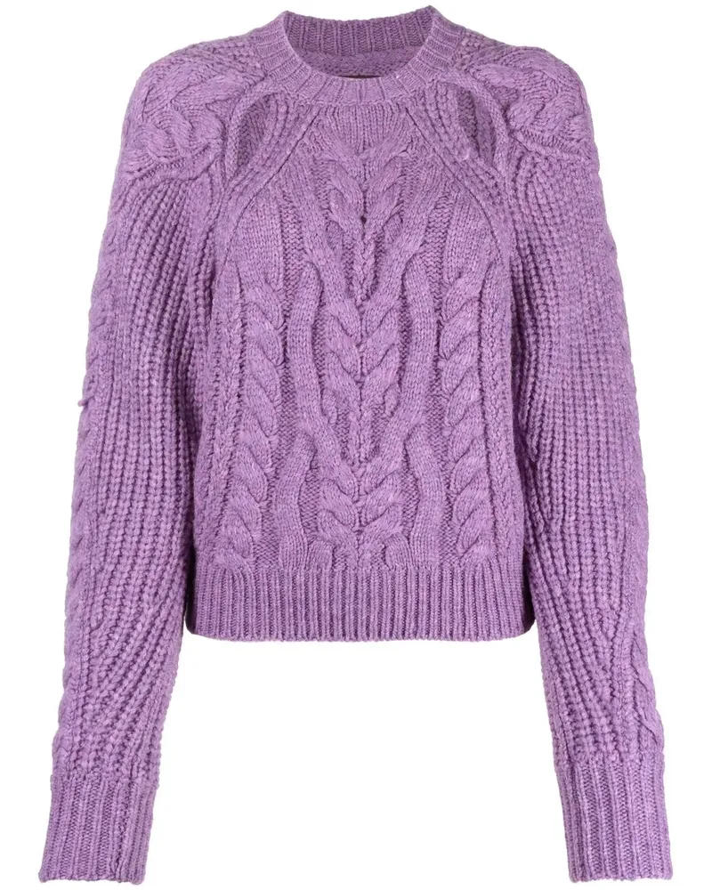 Isabel Marant Pullover mit Zopfmuster - Violett Violett
