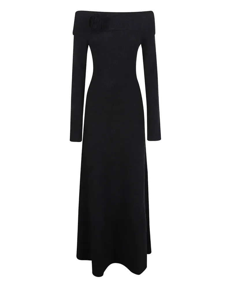 Blumarine ribbed maxi dress - Schwarz Schwarz
