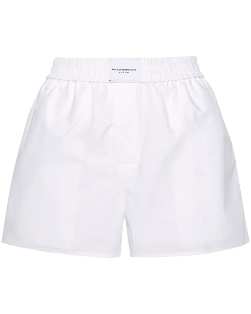 Alexander Wang Boxershorts mit Logo-Patch - Weiß Weiß