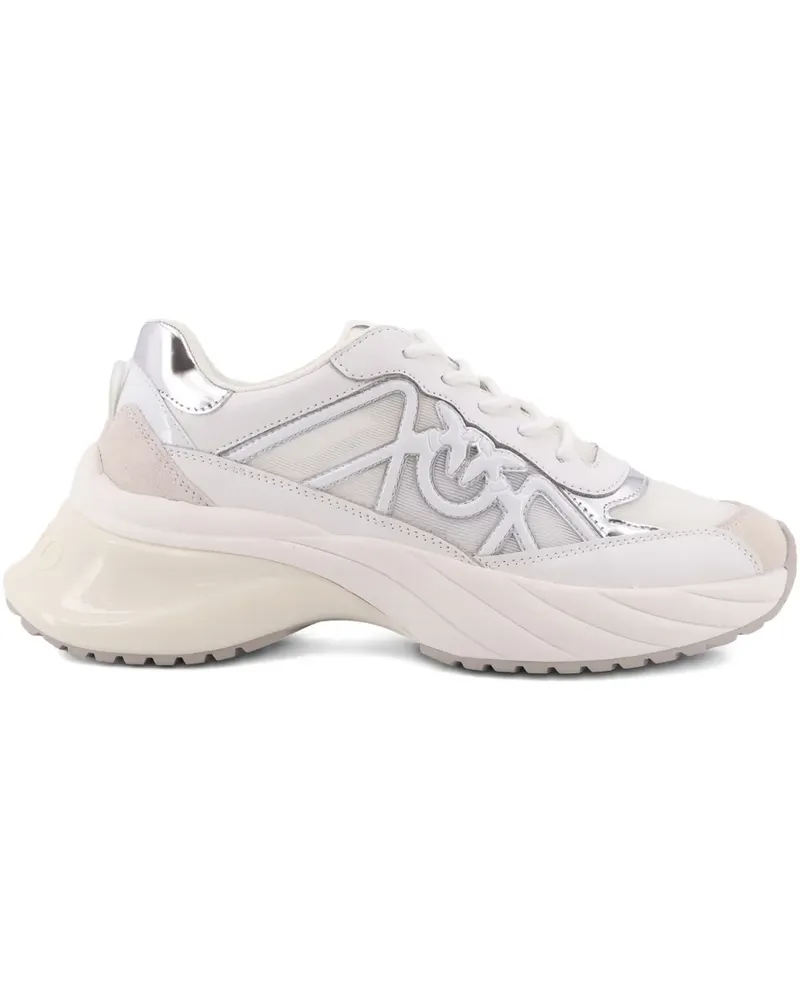 Pinko logo-appliqué sneakers - Weiß Weiß