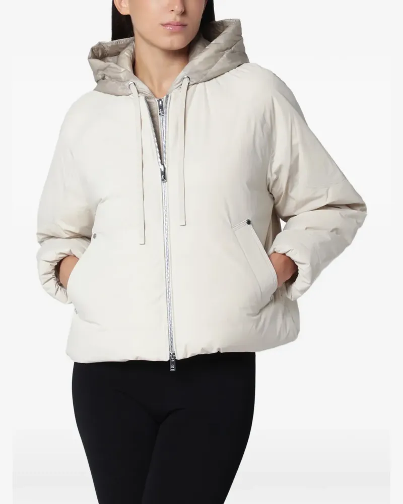 Moose Knuckles Tegan hooded bomber jacket - Nude Nude