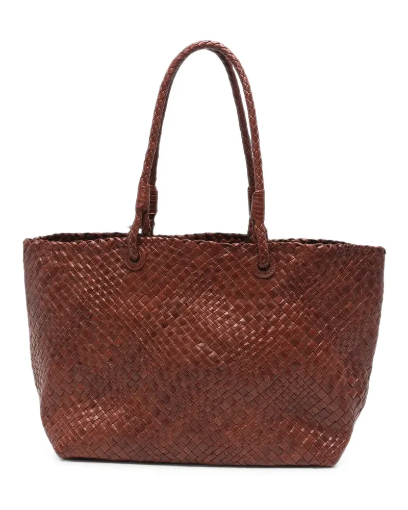 IBELIV Gewebter Bazika Tote Bag - Braun Braun