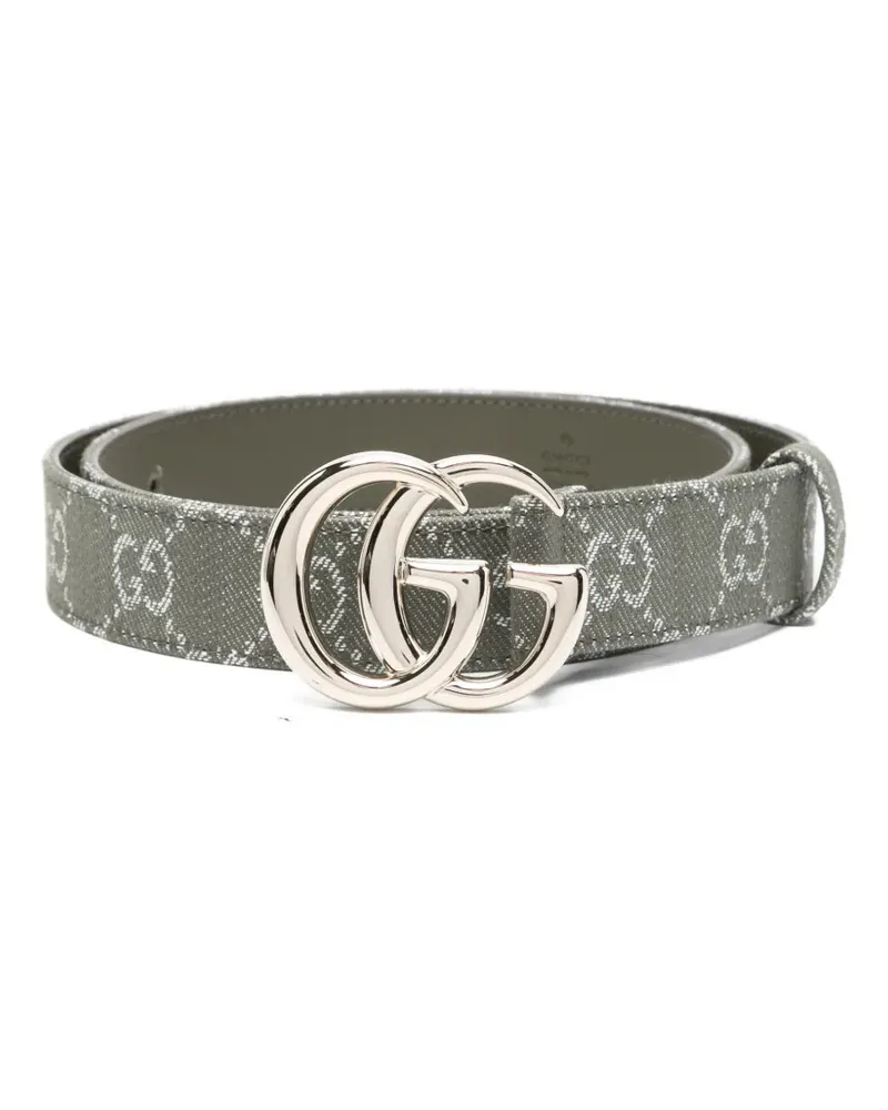 Gucci Canvas-Gürtel mit GG-Monogramm - Grün Grün