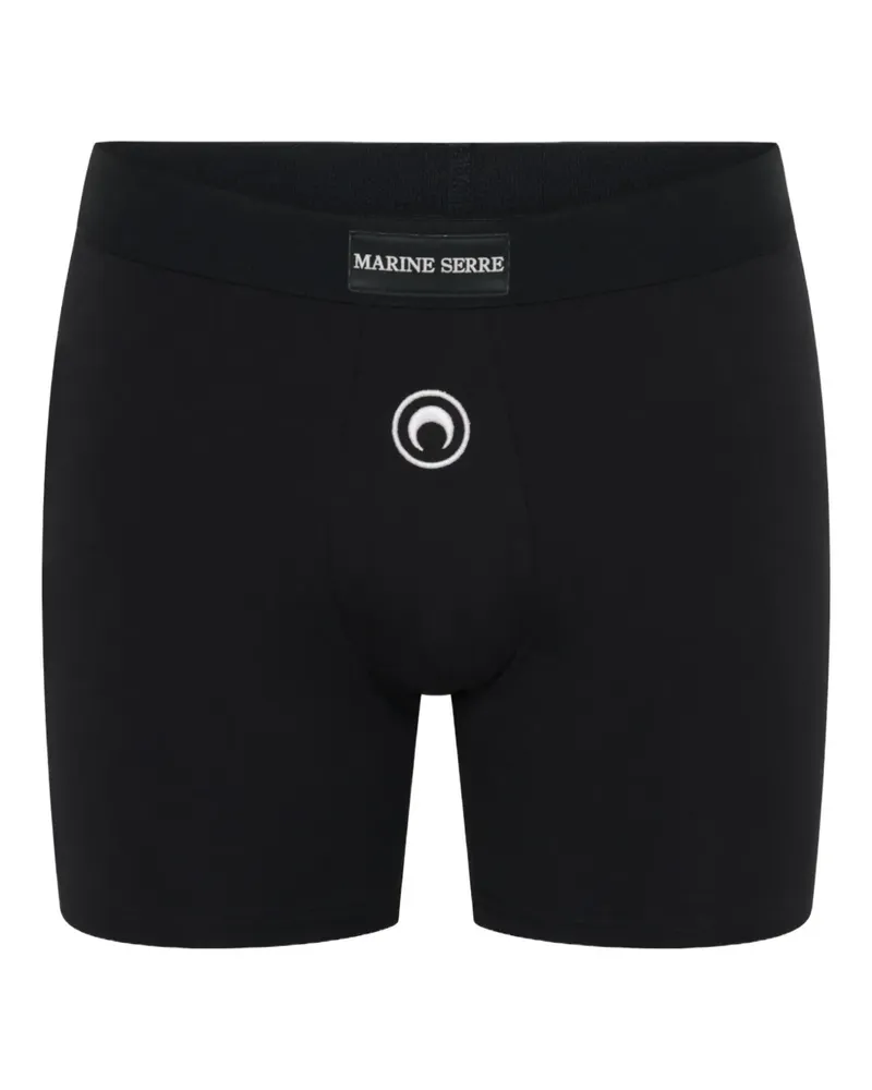 Marine Serre Jersey-Boxershorts mit Moon-Logo - Schwarz Schwarz