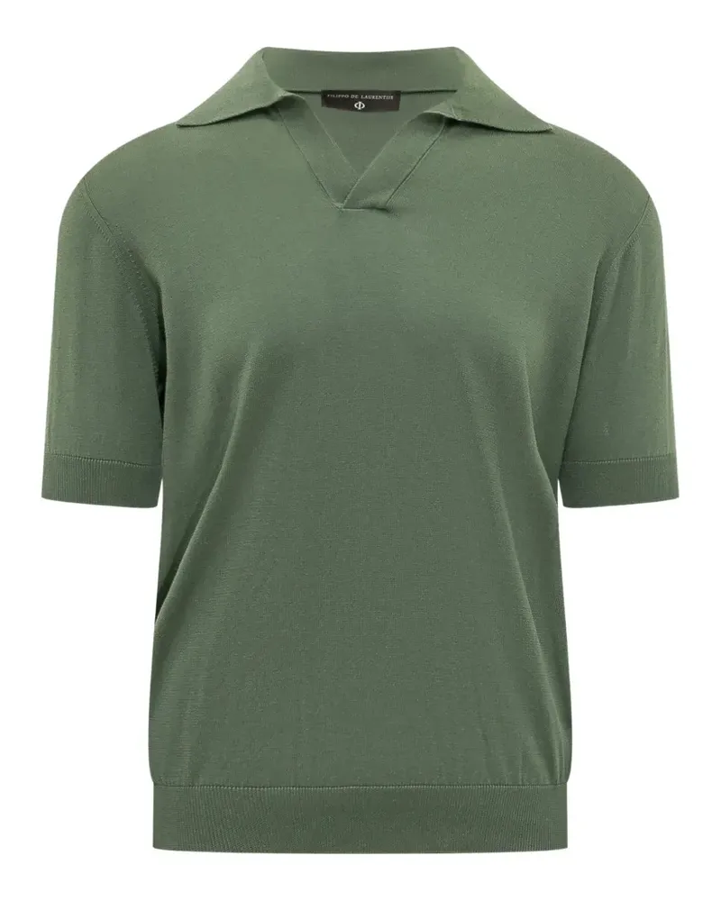 Filippo de Laurentiis Gestricktes Skipper T-Shirt - Grün Grün