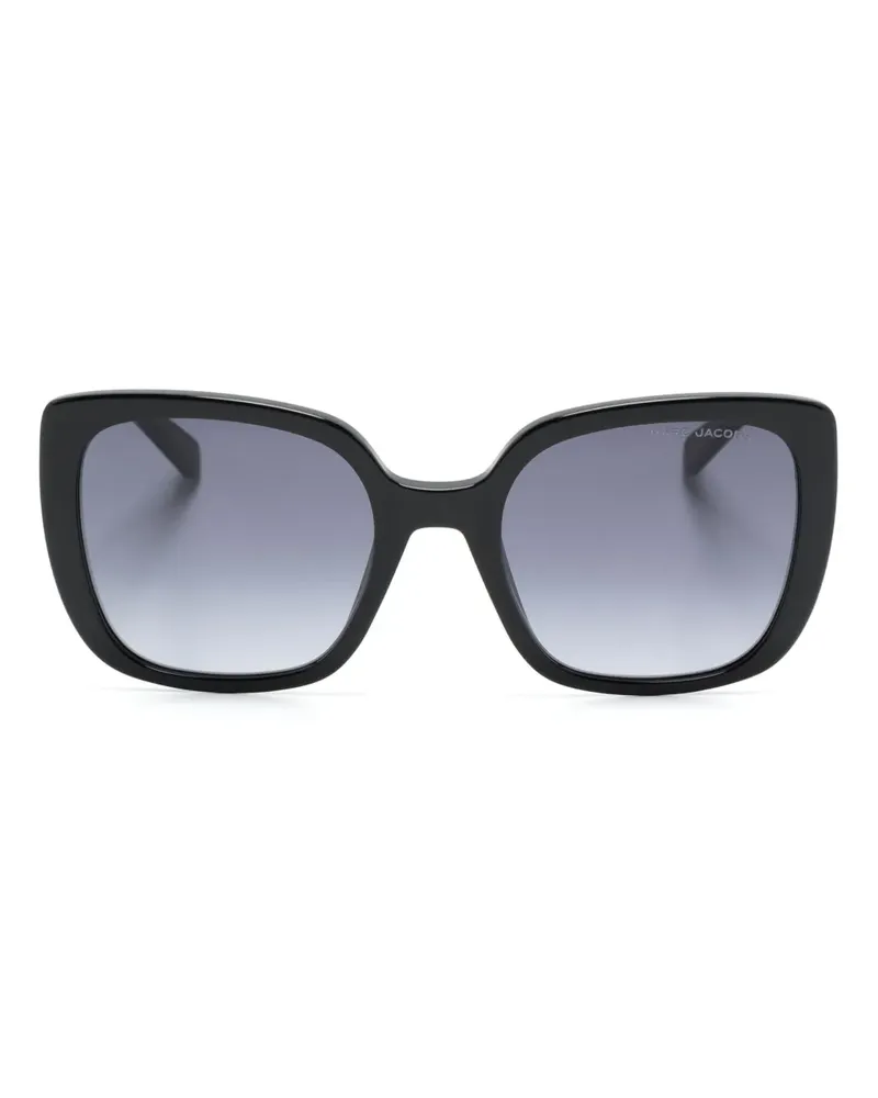 Marc Jacobs Sonnenbrille mit eckigem Gestell - Schwarz Schwarz