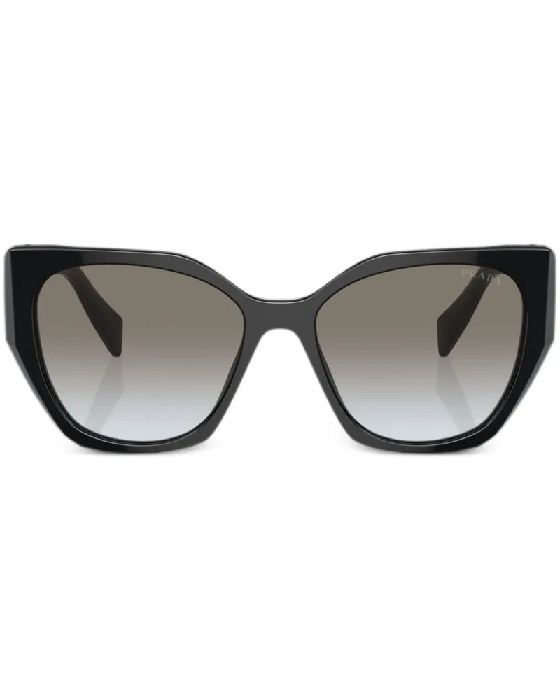 Prada Prada PR 19ZS Sonnenbrille mit Oversized-Gestell - Schwarz Schwarz