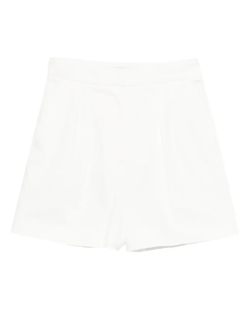 Max Mara Shorts mit Falten - Weiß Weiß