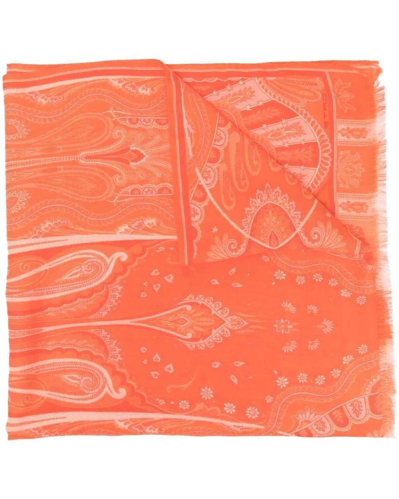 Etro Schal mit Print - Orange Orange