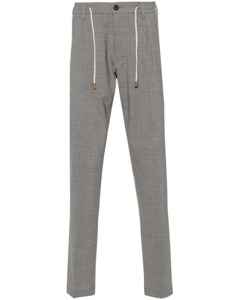 Eleventy Hose mit Bügelfalten - Grau Grau
