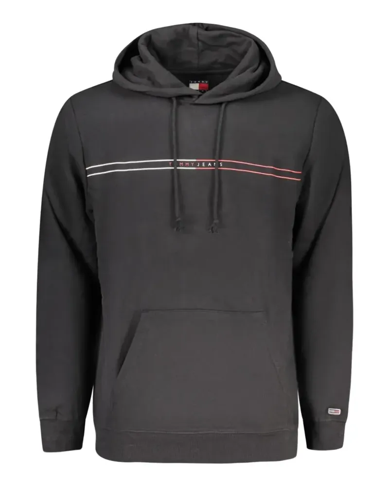 Tommy Hilfiger logo-print drawstring hoodie - Schwarz Schwarz