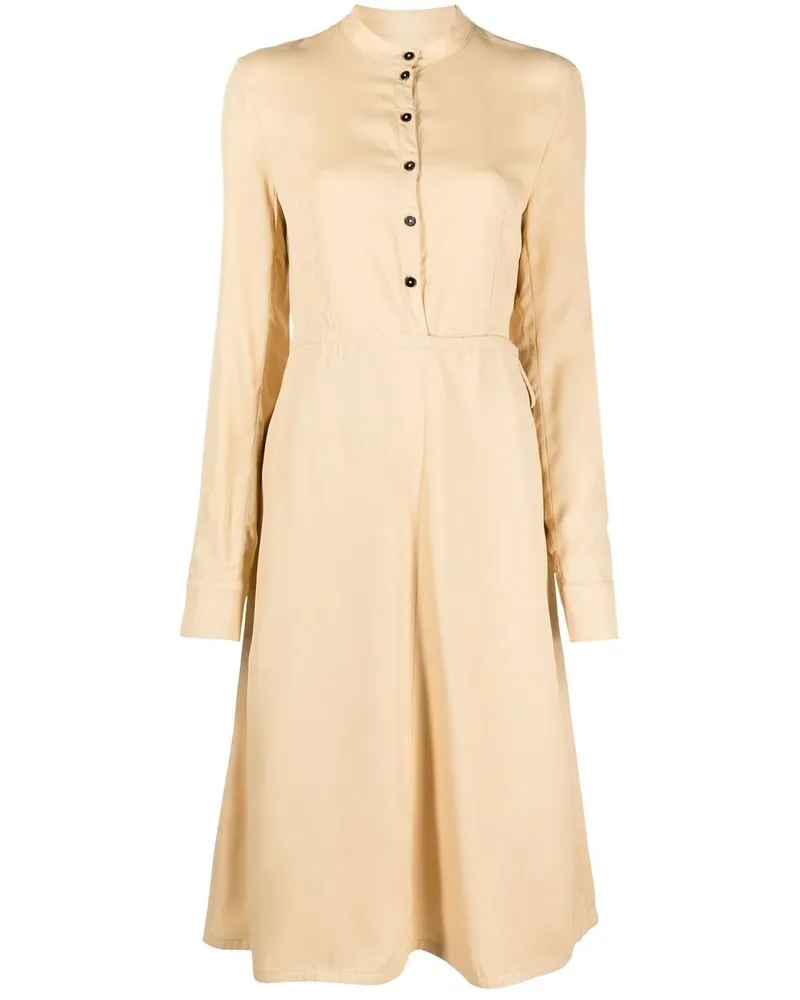 Jil Sander Midikleid mit langen Ärmeln - Nude Nude