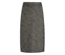 Rock mit Fischgrätenmuster - Grau