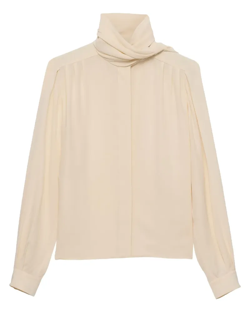 Prada Hemd mit Schaldetail - Nude Nude