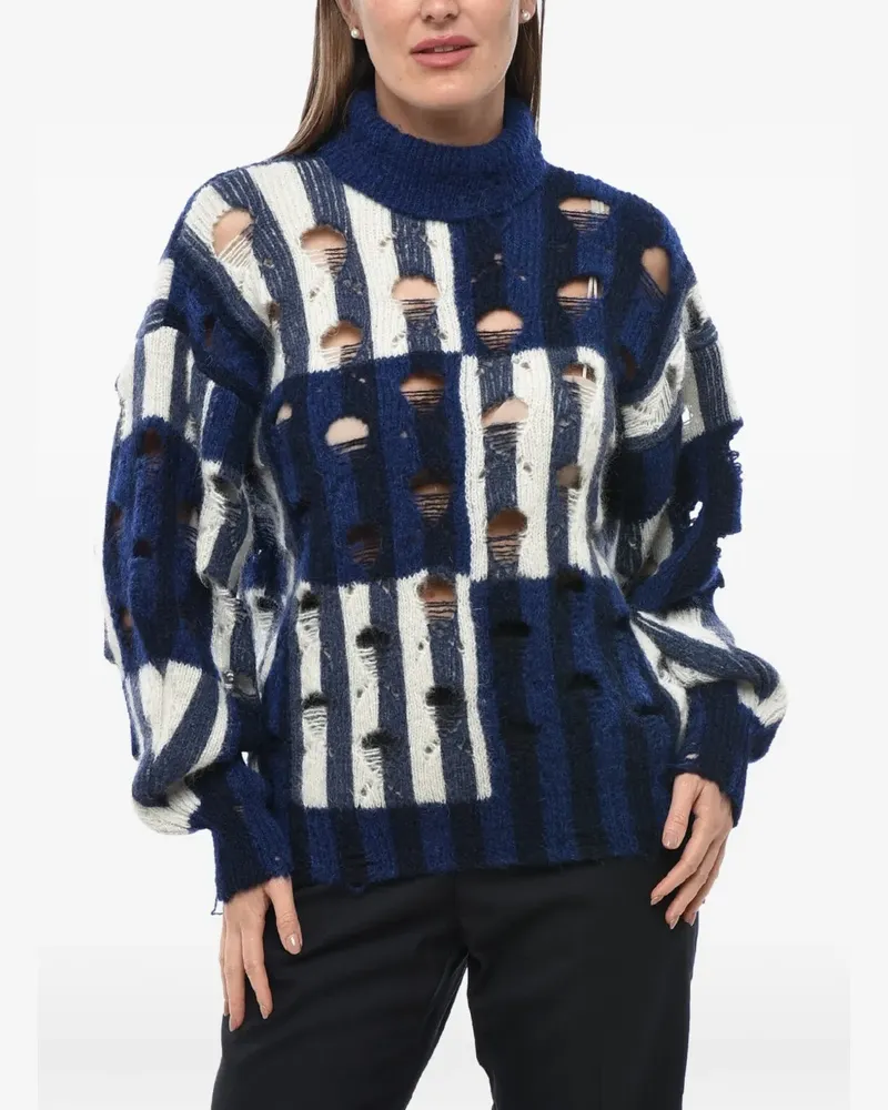 OFF-WHITE Shibori distressed sweater - Blau Blau