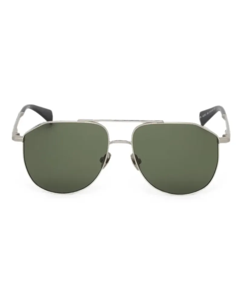 AllSaints geometric-frame pilot sunglasses - Silber Silber