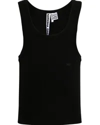 Natasha Zinko Tanktop mit Logo-Print Schwarz