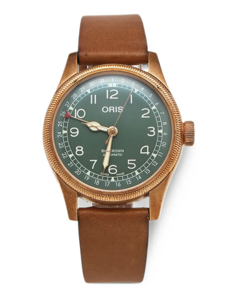 ORIS Big Crown Pointer Date Armbanduhr 40mm - Grün Grün