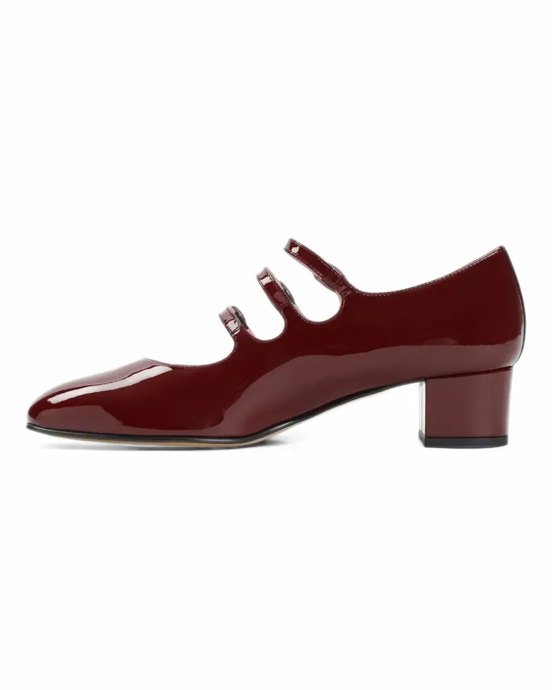 Carel Kina patent-leather block-heel pumps - Rot Rot