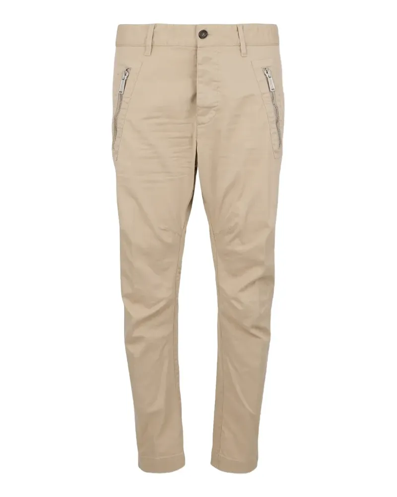 Dsquared2 Hose mit Reißverschlussdetail - Nude Nude
