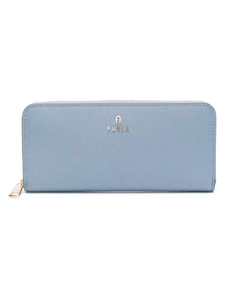 Furla Portemonnaie mit Logo-Schild - Blau Blau