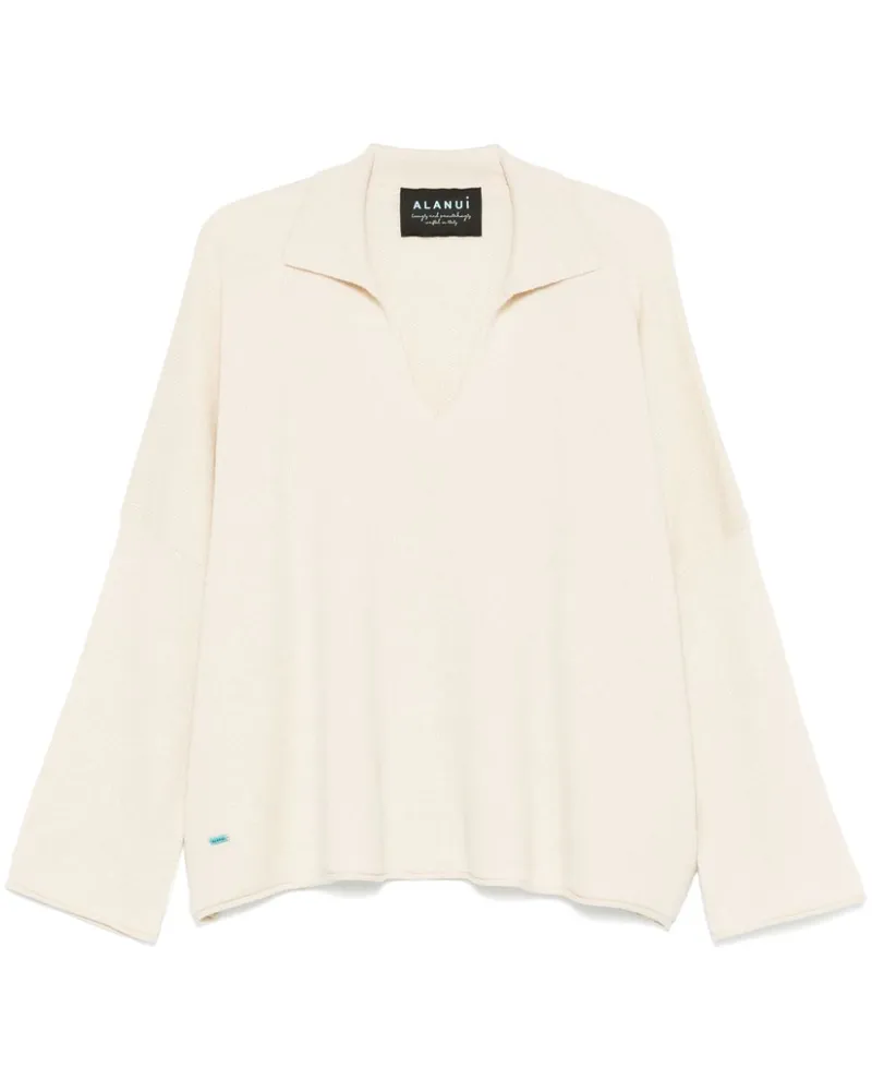 Alanui Finest Polo Pullover - Nude Nude